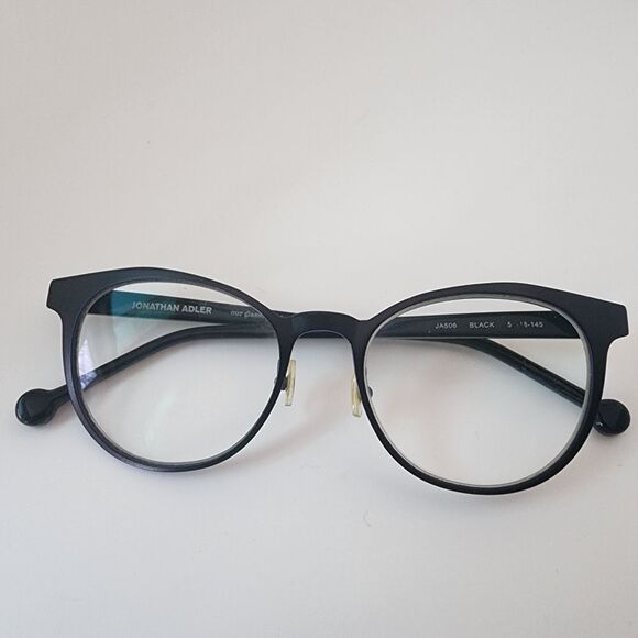 Jonathan Adler Black Prescription Glasses Frames - Picture 2 of 9